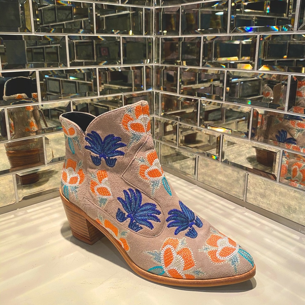 Rebecca Minkoff Floral Booties Sz8